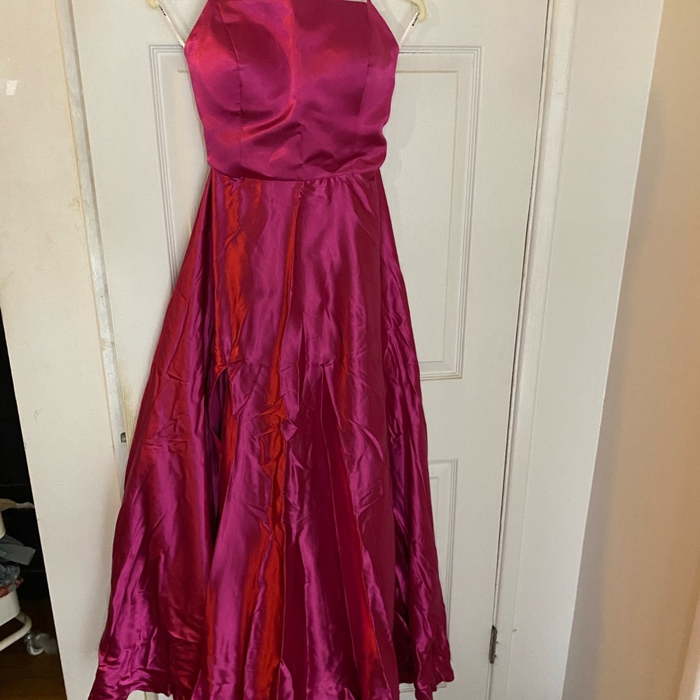 Pink evening gown